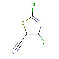 82554-18-5 5-thiazolecarbonitrile, 2,4-dichloro- chemical structure