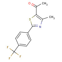 447406-53-3 1-{4-Methyl-2-[4-(trifluoromethyl)phenyl]-1,3-thiazol-5-yl}ethanone chemical structure