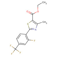 317319-35-0 ethyl 2-[2-fluoro-4-(trifluoromethyl)phenyl]-4-methyl-thiazole-5-carboxylate chemical structure