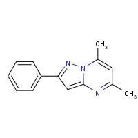 87119-67-3 5,7-dimethyl-2-phenylpyrazolo[1,5-a]pyrimidine chemical structure