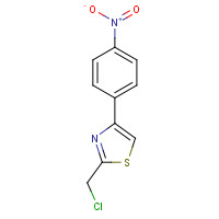 89250-26-0 thiazole, 2-(chloromethyl)-4-(4-nitrophenyl)- chemical structure