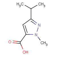 78208-73-8 3-Isopropyl-1-methyl-1H-pyrazole-5-carboxylic acid chemical structure