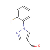 1015845-52-9 1-(2-Fluorophenyl)-1H-Pyrazole-4-Carbaldehyde chemical structure
