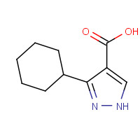 874908-44-8 3-Cyclohexyl-1H-pyrazole-4-carboxylic acid chemical structure