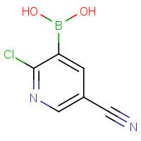 957060-96-7 (2-Chloro-5-cyano-3-pyridinyl)boronic acid chemical structure