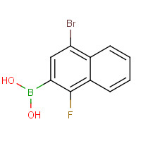 913836-09-6 (4-Bromo-1-fluoro-2-naphthyl)boronic acid chemical structure