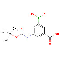 913835-72-0 3-(Dihydroxyboryl)-5-({[(2-methyl-2-propanyl)oxy]carbonyl}amino)benzoic acid chemical structure