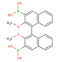 220204-00-2 (2,2'-Dimethoxy-1,1'-binaphthalene-3,3'-diyl)diboronic acid chemical structure