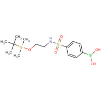 913835-53-7 {4-[(2-{[Dimethyl(2-methyl-2-propanyl)silyl]oxy}ethyl)sulfamoyl]phenyl}boronic acid chemical structure