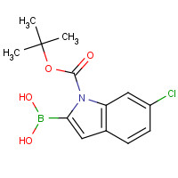 352359-22-9 [1-(tert-butoxycarbonyl)-6-chloro-1H-indol-2-yl]boronic acid chemical structure