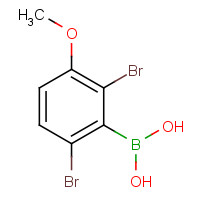 850567-93-0 (2,6-Dibromo-3-methoxyphenyl)boronic acid chemical structure