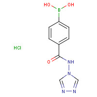 850568-29-5 [4-(4H-1,2,4-Triazol-4-ylcarbamoyl)phenyl]boronic acid hydrochloride (1:1) chemical structure