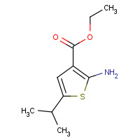 65416-85-5 Ethyl 2-amino-5-isopropylthiophene-3-carboxylate chemical structure