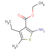 82546-91-6 3-thiophenecarboxylic acid, 2-amino-4-ethyl-5-methyl-, ethyl ester chemical structure