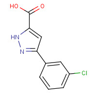 595610-50-7 3-(3-Chlorophenyl)-1H-pyrazole-5-carboxylic acid chemical structure