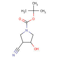 197143-33-2 tert-Butyl 3-cyano-4-hydroxypyrrolidine-1-carboxylate chemical structure