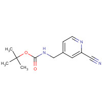 214472-06-7 tert-Butyl [(2-cyanopyridin-4-yl)methyl]carbamate chemical structure