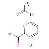 882430-69-5 6-Acetamido-3-bromo-2-pyridinecarboxylic acid chemical structure