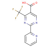 874816-10-1 2-pyridin-2-yl-4-(trifluoromethyl)pyrimidine-5-carboxylic acid chemical structure