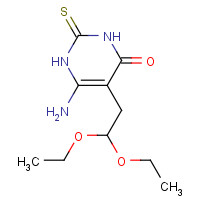 740-05-7 6-Amino-5-(2,2-diethoxyethyl)-2-thioxo-2,3-dihydro-4(1H)-pyrimidinone chemical structure