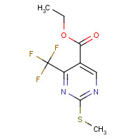 149771-12-0 Ethyl 2-(methylsulfanyl)-4-(trifluoromethyl)-5-pyrimidinecarboxylate chemical structure