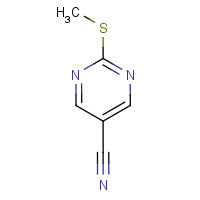 38275-43-3 5-pyrimidinecarbonitrile, 2-(methylthio)- chemical structure