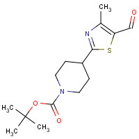 850374-97-9 Tert-butyl4-(5-formyl-4-methylthiazol-2-yl)piperidine-1-carboxylate chemical structure