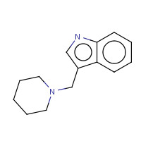 5355-42-0 3-(piperidin-1-ylmethyl)-1H-indole chemical structure