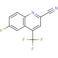 1116339-60-6 6-Fluoro-4-(trifluoromethyl)-2-quinolinecarbonitrile chemical structure