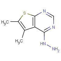 63894-54-2 4-Hydrazino-5,6-dimethylthieno[2,3-d]pyrimidine chemical structure
