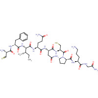 2480-41-3 3-Thioxo-L-alanyl-L-phenylalanyl-L-isoleucyl-L-glutaminyl-L-asparaginyl-L-cysteinyl-L-prolyl-L-ornithylglycinamide chemical structure