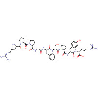 32222-00-7 N<sup>5</sup>-(Diaminomethylene)-L-ornithyl-L-prolyl-L-prolylglycyl-L-phenylalanyl-L-seryl-L-prolyl-L-tyrosyl-N<sup>5</sup>-(diaminomethylene)-L-ornithine chemical structure