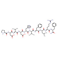 121801-61-4 L-Prolyl-L-a-aspartyl-L-valyl-L-a-aspartyl-D-histidyl-L-valyl-L-phenylalanyl-L-leucyl-N<sup>5</sup>-(diaminomethylene)-L-ornithyl-L-phenylalaninamide chemical structure