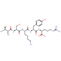 83759-54-0 L-Threonyl-L-seryl-L-lysyl-L-tyrosyl-N<sup>5</sup>-(diaminomethylene)-L-ornithine chemical structure