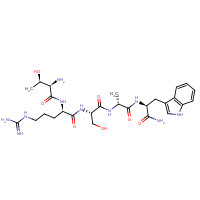 155918-12-0 D-Allothreonyl-D-arginyl-L-seryl-D-alanyl-L-tryptophanamide chemical structure