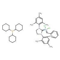 246047-72-3 Benzylidene(dichloro)(1,3-dimesityl-2-imidazolidinylidene)ruthenium - tricyclohexylphosphine (1:1) chemical structure