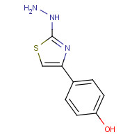 62778-11-4 Phenol, 4-(2-hydrazinyl-4-thiazolyl)- chemical structure