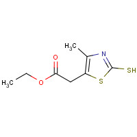 111874-19-2 Ethyl (4-methyl-2-sulfanyl-1,3-thiazol-5-yl)acetate chemical structure