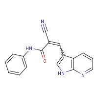 157561-97-2 2-Cyan-N-phenyl-3-(1H-pyrrolo[2,3-b]pyridin-3-yl)acrylamid chemical structure