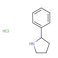 56586-12-0 2-phenylpyrrolidine hydrochloride chemical structure
