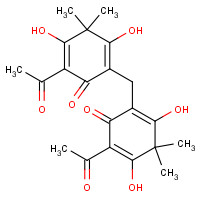 3570-40-9 2,2'-Methylenebis(6-acetyl-3,5-dihydroxy-4,4-dimethyl-2,5-cyclohexadien-1-one) chemical structure