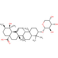 35286-59-0 (3b)-3-(a-L-Arabinopyranosyloxy)-19-hydroxyurs-12-en-28-oic acid chemical structure