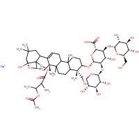 20977-05-3 Escin monosodium salt chemical structure