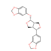 526-07-8 5-[4-(1,3-Benzodioxolol-5-yloxy)tetrahydro-1H,3H-furo[3,4-c]furan-1-yl]-1,3-benzodioxole chemical structure