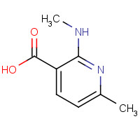 155790-12-8 6-methyl-2-(methylamino)nicotinic acid chemical structure