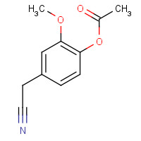 5438-51-7 4-(Cyanomethyl)-2-methoxyphenyl acetate chemical structure