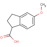116854-10-5 5-Methoxy-1-indanecarboxylic acid chemical structure