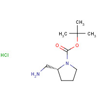 1190890-12-0 (R)-(2-Aminomethyl)-1-N-Boc-pyrrolidine HCl chemical structure