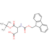 34098-70-7 D-Aspartic acid, N-[(9H-fluoren-9-ylmethoxy)carbonyl]-, 1-(1,1-dimethylethyl) ester chemical structure