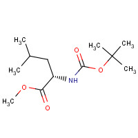 63096-02-6 Methyl N-(tert-butoxycarbonyl)-L-leucinate chemical structure